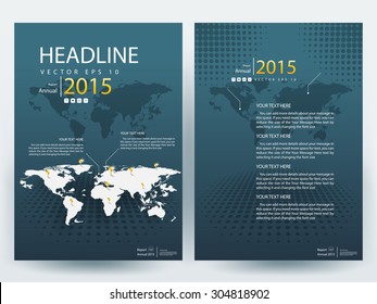 Abstract vector modern flyers brochure / annual report /design templates / stationery with white background in size a4