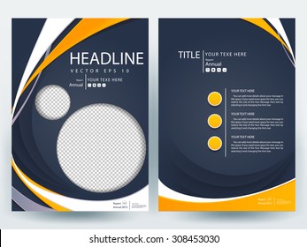 Abstract vector modern flyers brochure / annual report /design templates / stationery with white background in size a4