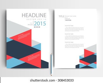 Abstract vector modern flyers brochure / annual report /design templates / stationery with white background in size a4