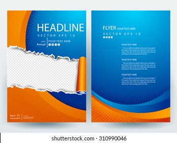 Abstract vector modern flyers brochure / annual report /design templates / stationery with white background in size a4