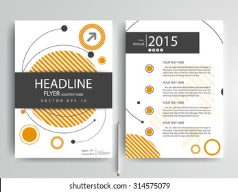 Abstract vector modern flyers brochure / annual report /design templates / stationery with white background in size a4