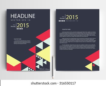 Abstract vector modern flyers brochure / annual report /design templates / stationery with white background in size a4