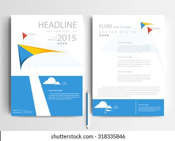 Abstract vector modern flyers brochure / annual report /design templates / stationery with white background in size a4
