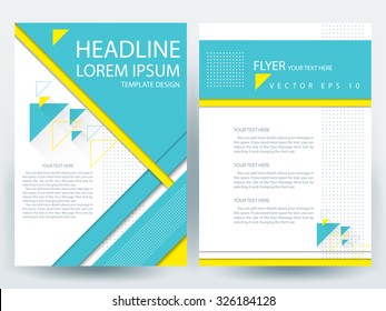 Abstract vector modern flyers brochure / annual report /design templates / stationery with white background in size a4