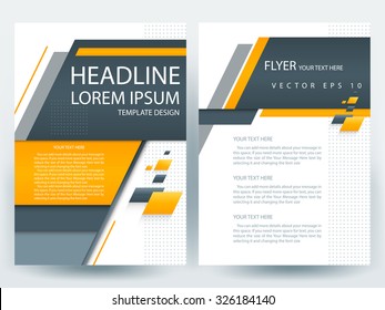 Abstract vector modern flyers brochure / annual report /design templates / stationery with white background in size a4