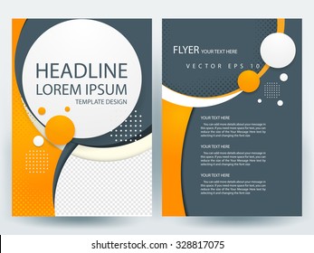 Abstract vector modern flyers brochure / annual report /design templates / stationery with white background in size a4