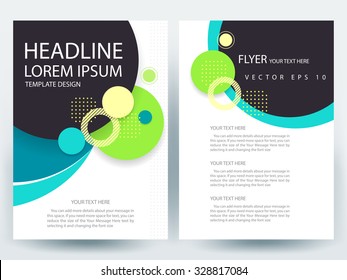 Abstract vector modern flyers brochure / annual report /design templates / stationery with white background in size a4