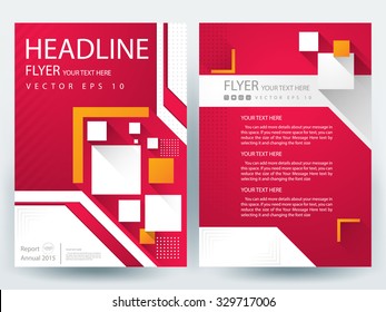 Abstract vector modern flyers brochure / annual report /design templates / stationery with white background in size a4