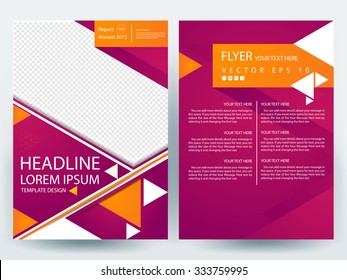 Abstract vector modern flyers brochure / annual report /design templates / stationery with white background in size a4