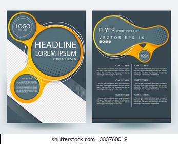 Abstract vector modern flyers brochure / annual report /design templates / stationery with white background in size a4
