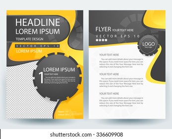 Abstract vector modern flyers brochure / annual report /design templates / stationery with white background in size a4