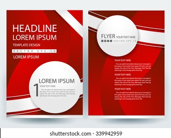 Abstract vector modern flyers brochure / annual report /design templates / stationery with white background in size a4