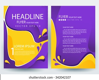Abstract vector modern flyers brochure / annual report /design templates / stationery with white background in size a4