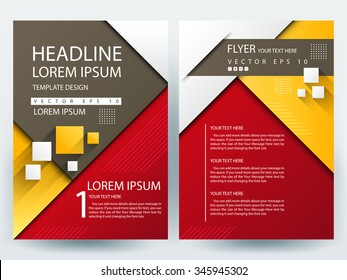 Abstract vector modern flyers brochure / annual report /design templates / stationery with white background in size a4