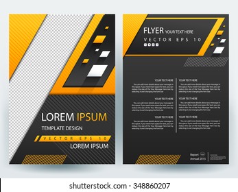 Abstract vector modern flyers brochure / annual report /design templates / stationery with white background in size a4