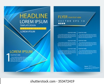 Abstract vector modern flyers brochure / annual report /design templates / stationery with white background in size a4