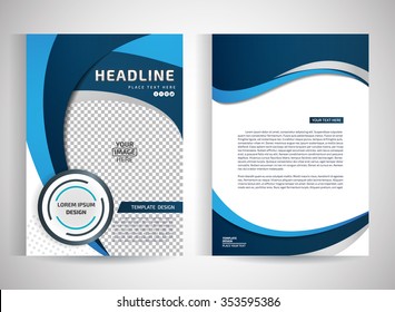 Abstract vector modern flyers brochure / annual report /design templates / stationery with white background in size a4