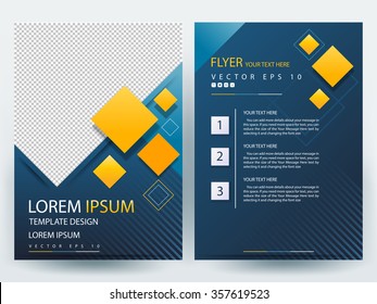 Abstract Vector Modern Flyers Brochure / Annual Report /design Templates / Stationery With White Background In Size A4