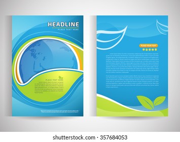 Abstract vector modern flyers brochure / annual report /design templates / stationery with white background in size a4