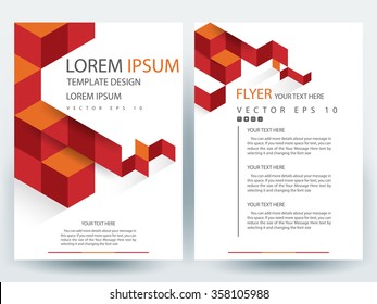 Abstract vector modern flyers brochure / annual report /design templates / stationery with white background in size a4