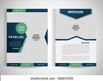 Abstract vector modern flyers brochure / annual report /design templates / stationery with white background in size a4