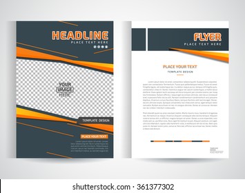 Abstract vector modern flyers brochure / annual report /design templates / stationery with white background in size a4