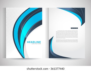 Abstract vector modern flyers brochure / annual report /design templates / stationery with white background in size a4