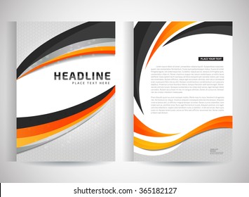 Abstract vector modern flyers brochure / annual report /design templates / stationery with white background in size a4