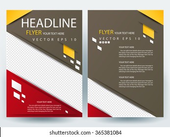 Abstract vector modern flyers brochure / annual report /design templates / stationery with white background in size a4