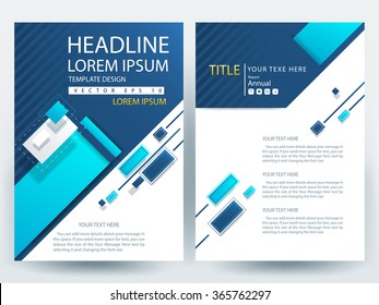 Abstract vector modern flyers brochure / annual report /design templates / stationery with white background in size a4
