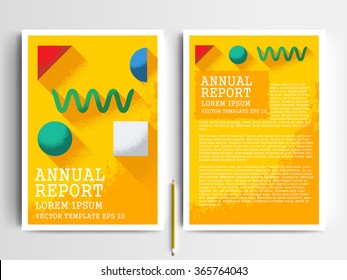 Abstract vector modern flyers brochure / annual report /design templates / stationery with white background in size a4
