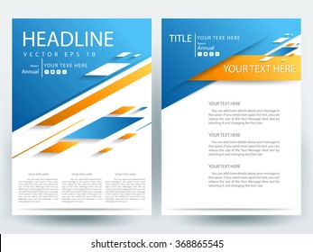 Abstract vector modern flyers brochure / annual report /design templates / stationery with white background in size a4