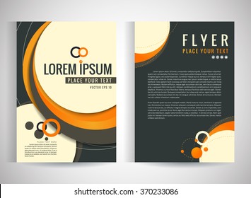 Abstract vector modern flyers brochure / annual report /design templates / stationery with white background in size a4