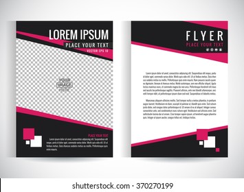 Abstract vector modern flyers brochure / annual report /design templates / stationery with white background in size a4