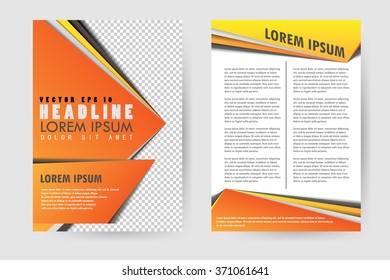 Abstract vector modern flyers brochure, booklet, annual report,design templates with white background in size a4.