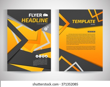 Abstract vector modern flyers brochure / annual report /design templates / stationery with white background in size a4