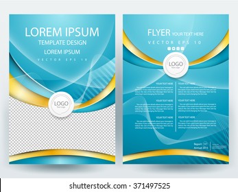 Abstract vector modern flyers brochure / annual report /design templates / stationery with white background in size a4