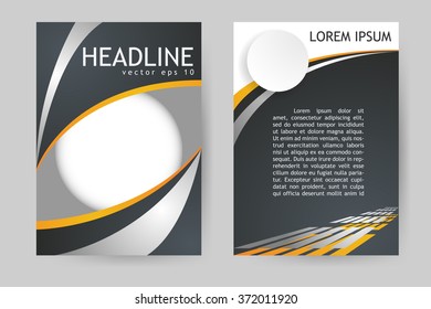 Abstract vector modern flyers brochure, booklet, annual report,design templates with white background in size a4.