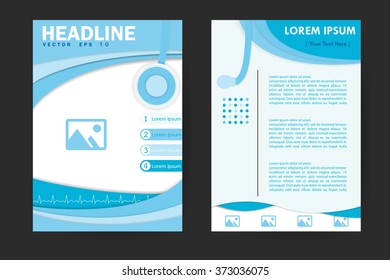 Abstract vector modern flyers brochure, booklet, annual report,design templates with white background in size a4.