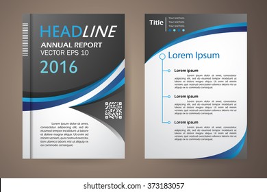 Abstract vector modern flyers brochure, booklet, annual report, design templates with white background in size a4.