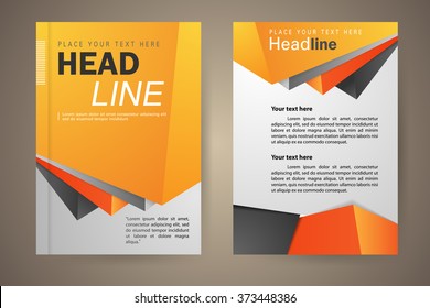 Abstract vector modern flyers brochure, booklet, annual report,design templates with white background in size a4.