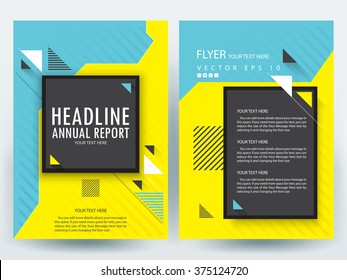 Abstract vector modern flyers brochure / annual report /design templates / stationery with white background in size a4