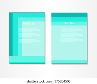 Abstract vector modern flyers brochure / annual report / design templates