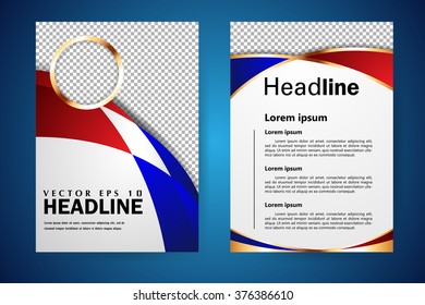 Abstract vector modern flyers brochure, booklet, annual report, design templates with white background in size a4.