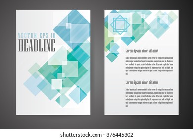 Abstract vector modern flyers brochure, booklet, annual report, design templates with white background in size a4.