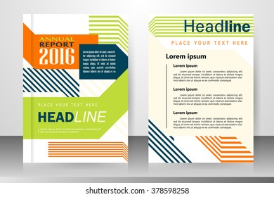 Abstract vector modern flyers brochure, booklet, annual report, design templates with white background in size a4.