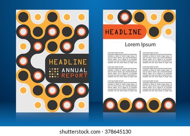 Abstract vector modern flyers brochure, booklet, annual report, design templates with white background in size a4.
