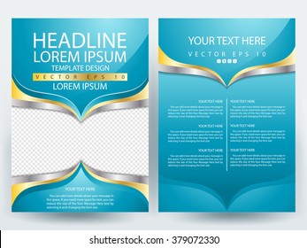 Abstract vector modern flyers brochure / annual report /design templates / stationery with white background in size a4