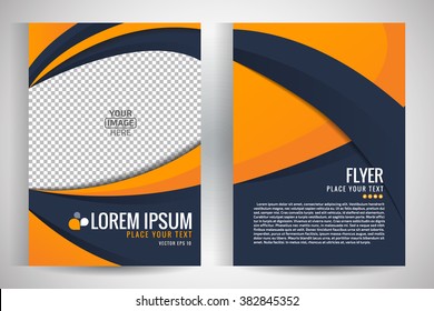 Abstract vector modern flyers brochure / annual report /design templates / stationery with white background in size a4