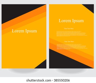 Abstract vector modern flyers brochure / annual report /design templates / stationery with white background